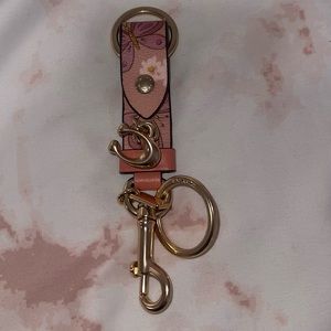 Coach butterfly print charm